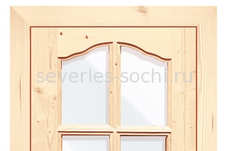 Двери остекленные липа Апшеронск с декором